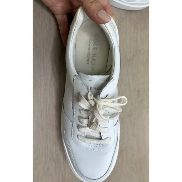Cole Haan Women Size 9 B GrandPro Rally Court Sneaker White Shoes