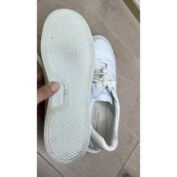 Cole Haan Women Size 9 B GrandPro Rally Court Sneaker White Shoes