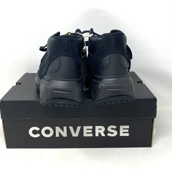 Converse Weapon CX Shoes Women Size Mid Top Black Leather Suede Sneakers A03230C