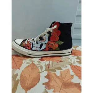 Converse Chuck Taylor All Star Hi Dia De Los Muertos Shoes 173112C Men's 11.5