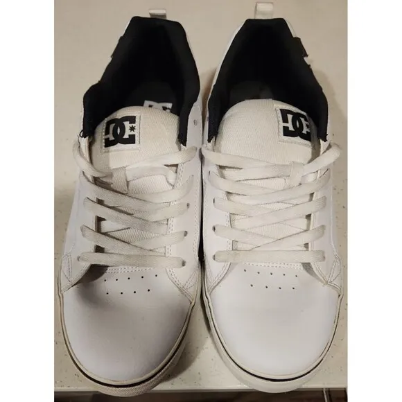 DC Court Graffik SE Black Men Size 12 Shoes Low Top Rare Skater Board Shoe
