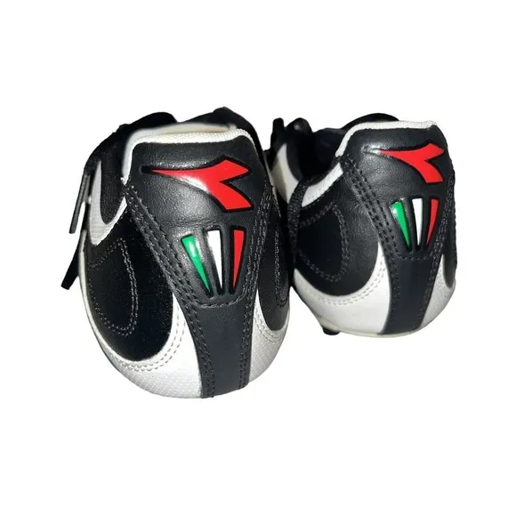 Diadora Brasil ~ Soccer Cleats Shoe Size US 7.5 Leather / Black NEW