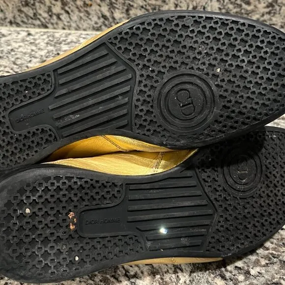 DIOR HOMME HEDI SLIMANE GOLD SNEAKERS 8