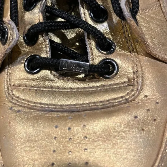 DIOR HOMME HEDI SLIMANE GOLD SNEAKERS 8