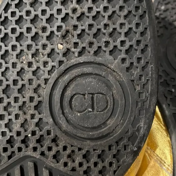 DIOR HOMME HEDI SLIMANE GOLD SNEAKERS 8