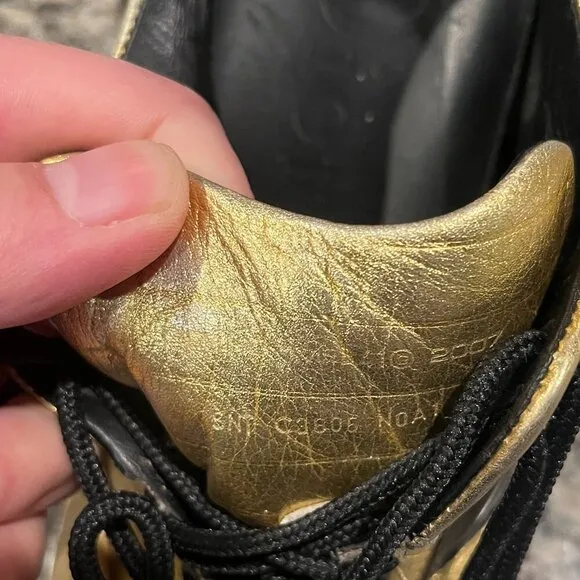 DIOR HOMME HEDI SLIMANE GOLD SNEAKERS 8