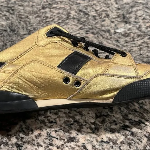 DIOR HOMME HEDI SLIMANE GOLD SNEAKERS 8