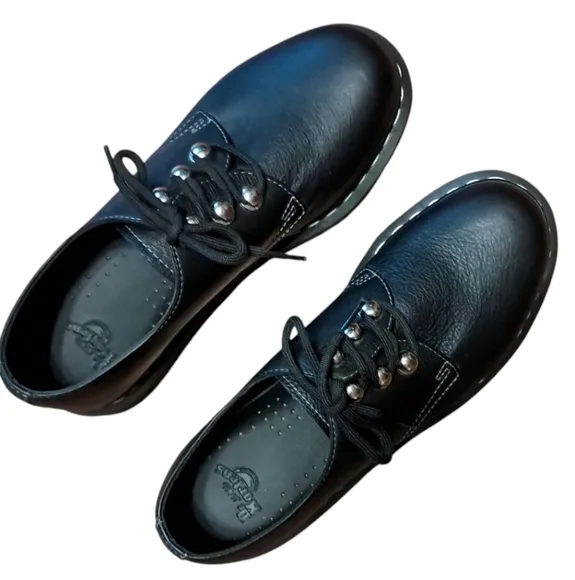 Dr Martens Women's 1461 Hardware Virginia Leather Oxford Shoes Size 9 NWOT