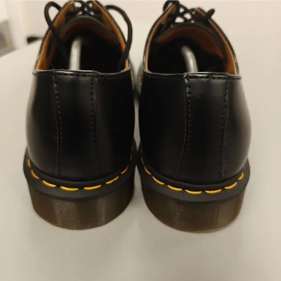 DR. MARTENS 1461 Oxford Shoes 11838 Leather Black Smooth 3-Eye Men's EU 48 US 14
