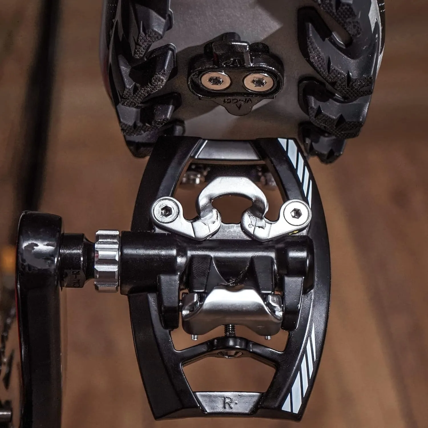 Dual Function Platform Multi-Use Compatible with Shimano SPD Mountain Bike Bicycle Sealed Clipless Pedals - Dual Platform Multi-Purpose - Great for Touring, Road, Trekking Bikes