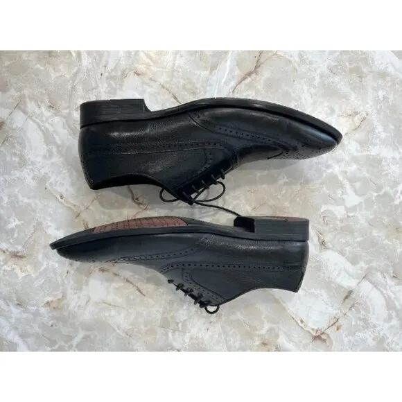 DURSEN Lace black  shoes men size 43 worn‎ twice