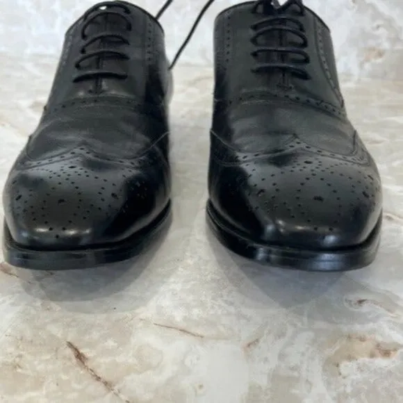 DURSEN Lace black  shoes men size 43 worn‎ twice