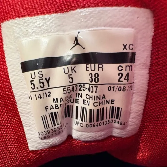 EUC Air Jordan 1 Retro Mid Game/Royal-Gym Red 554725-407 5.5 Youth 7 Woman’s