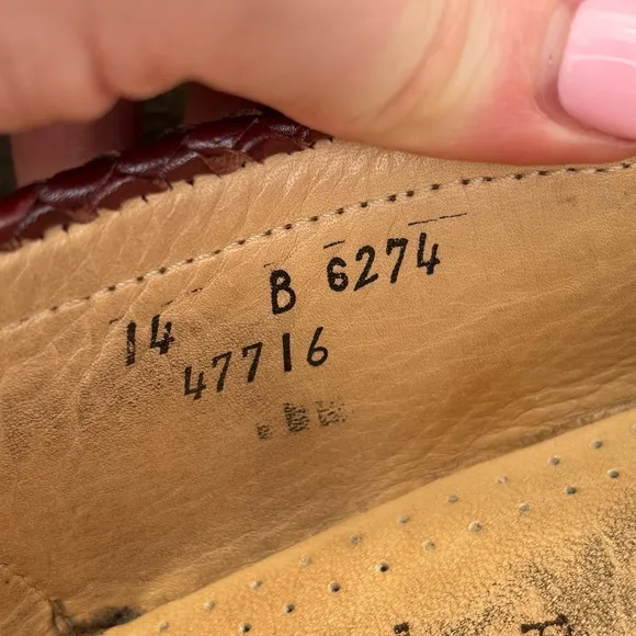 EUC Allen Edmonds Maxfield Oxford Men's Shoe Brown Tassel Loafer | Sz 14 B