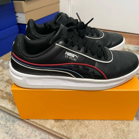 EUC Men Sz 10.5 (Euro Sz 44) Puma X BMW Motorsport GV Special Leather Sneakers