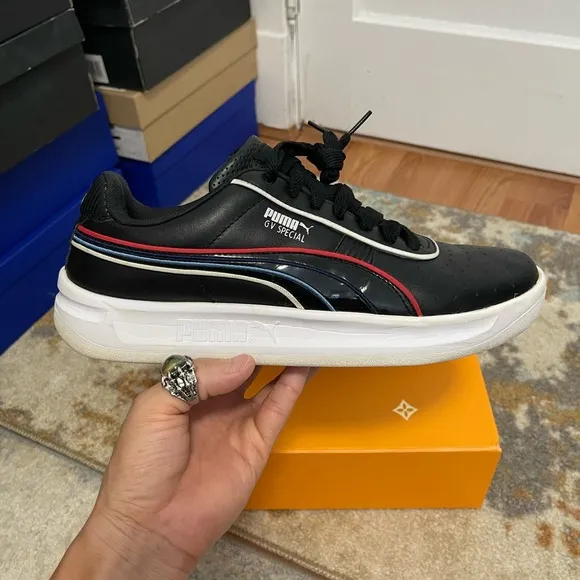 EUC Men Sz 10.5 (Euro Sz 44) Puma X BMW Motorsport GV Special Leather Sneakers