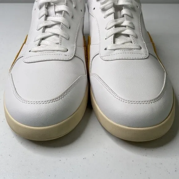 Everlane ReLeather Court Sneaker in Mustard Leather Lace Up Men Size 10 Women 12