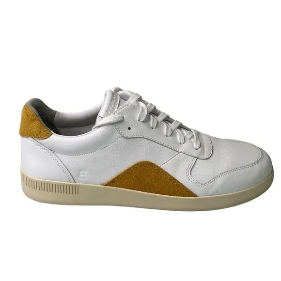 Everlane ReLeather Court Sneaker in Mustard Leather Lace Up Men Size 10 Women 12