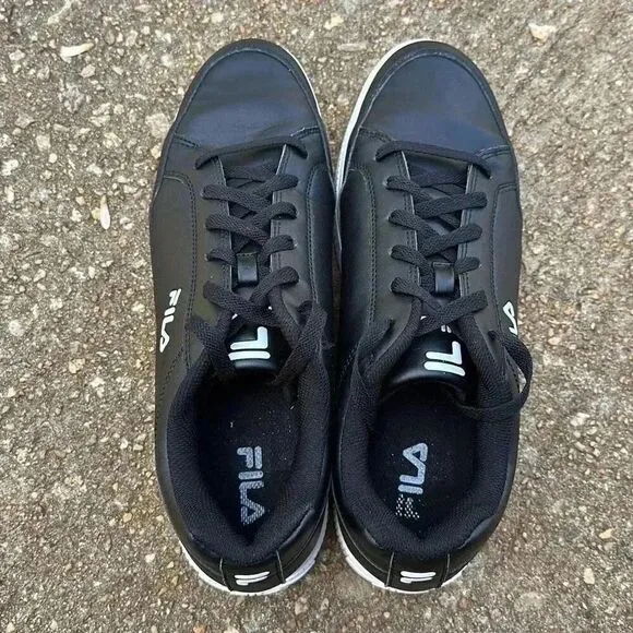 Fila Unlock Court Black Synthetic Lifestyle Sneakers Shoes Men’s Size 11