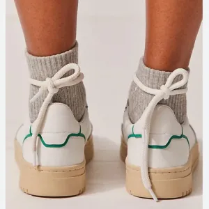FP Collection Thirty LoveCourt Sneakers -Color: White Green Combo