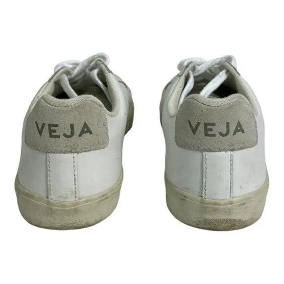 Free People Veja Esplar Sneakers White Size 5 Retro Sustainable Leather Size 5