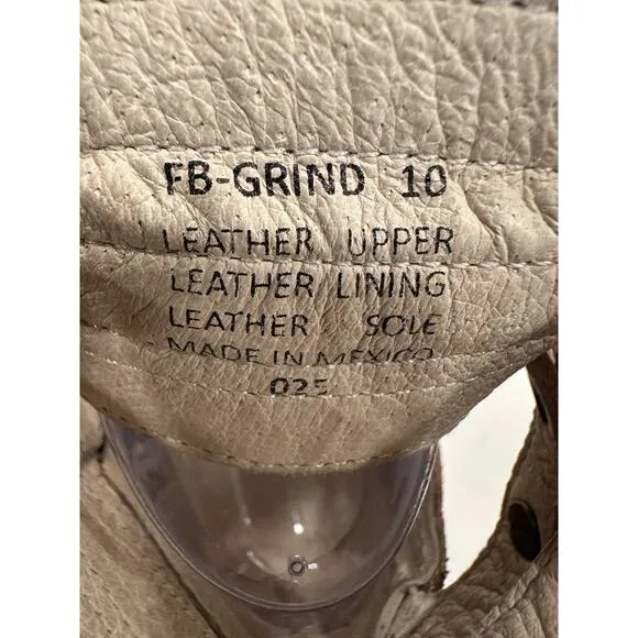 Freebird by Steven GRIND Leather Suede Strappy Boot RARE Taupe Sz 10 New