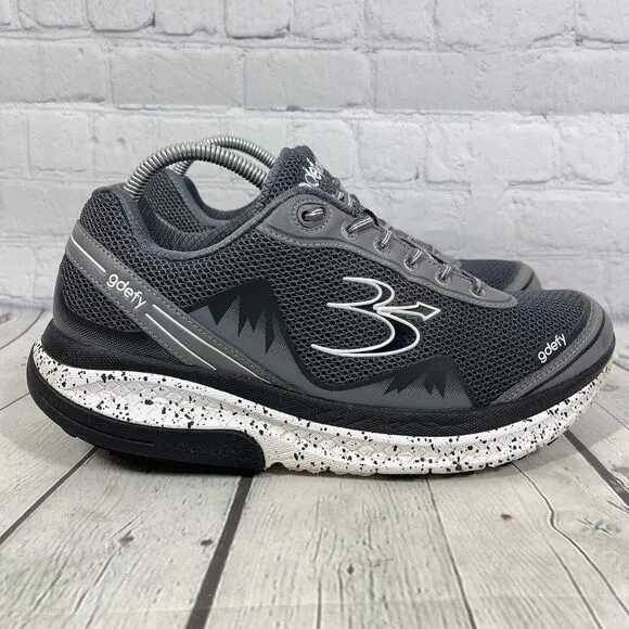 Gdefy Sneaker Men Size 11 Gray Black Gravity Defyer Mighty Walk Athletic Shoes
