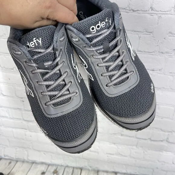 Gdefy Sneaker Men Size 11 Gray Black Gravity Defyer Mighty Walk Athletic Shoes