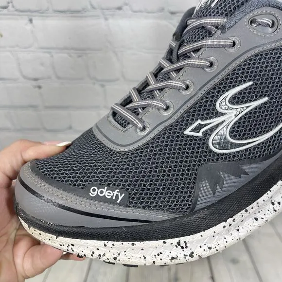 Gdefy Sneaker Men Size 11 Gray Black Gravity Defyer Mighty Walk Athletic Shoes