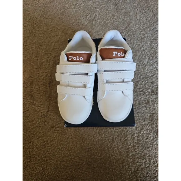 Girl's Shoes Polo Ralph Lauren Kids Heritage Court III (Little Kid) Size 10C NEW