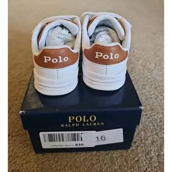 Girl's Shoes Polo Ralph Lauren Kids Heritage Court III (Little Kid) Size 10C NEW