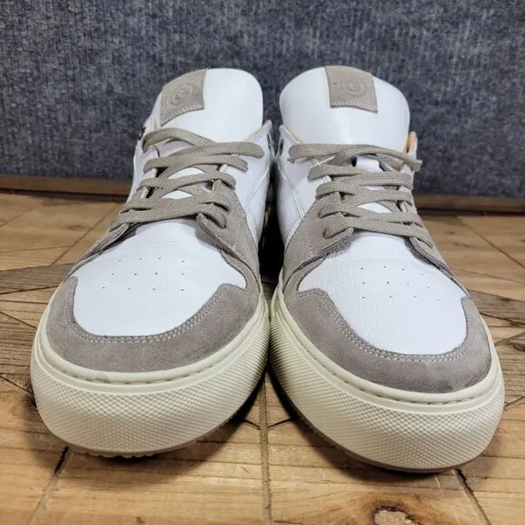 GREATS The Court Leather Sneaker Original Made in Italy Shoes- White Size 13