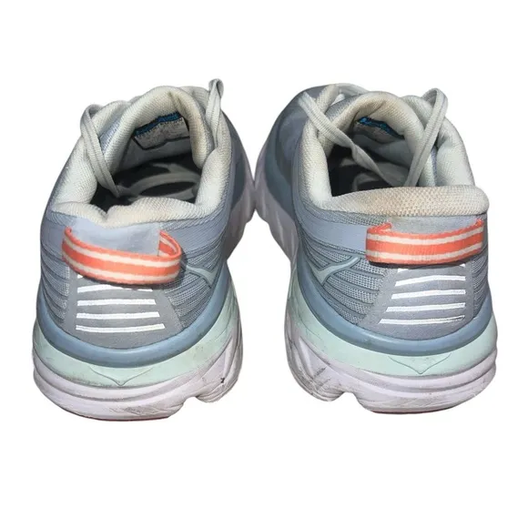 {GUC Hoka One One Bondi 7 Blue Fog Athletic Running Shoes Womens Size 9.5}