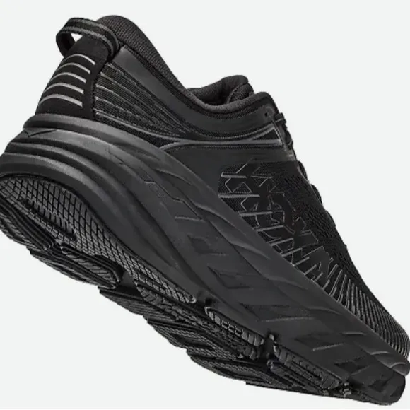 Hoka Bondi 7 Men's Size 9.5 Walking/Running Shoes Black 1110518 •New In Box •
