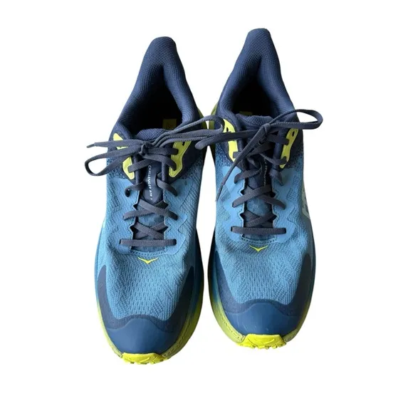 HOKA CHALLENGER ATR 7 GTX MEN Blue and Yellow Athletic Shoes size 11D