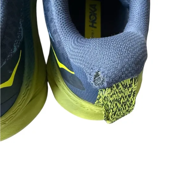 HOKA CHALLENGER ATR 7 GTX MEN Blue and Yellow Athletic Shoes size 11D