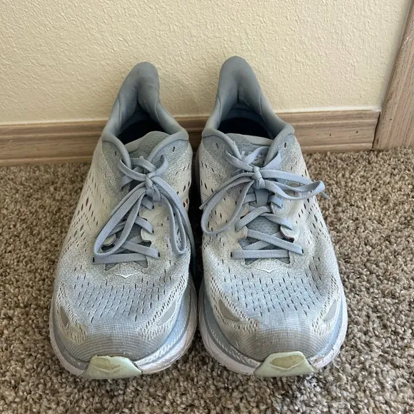 Hoka Clifton 8 Women's Running Shoes Blue Fog Size 10.5 Lightweight Sneakers Gym
