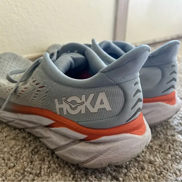 Hoka Clifton 8 Women's Running Shoes Blue Fog Size 10.5 Lightweight Sneakers Gym