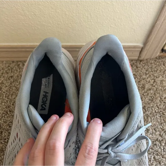 Hoka Clifton 8 Women's Running Shoes Blue Fog Size 10.5 Lightweight Sneakers Gym