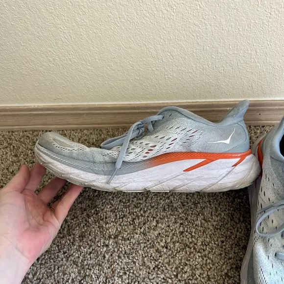 Hoka Clifton 8 Women's Running Shoes Blue Fog Size 10.5 Lightweight Sneakers Gym