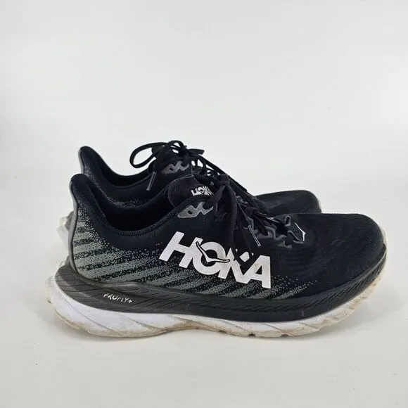 Hoka mens mach 5 running shoes black 9 9d marathon