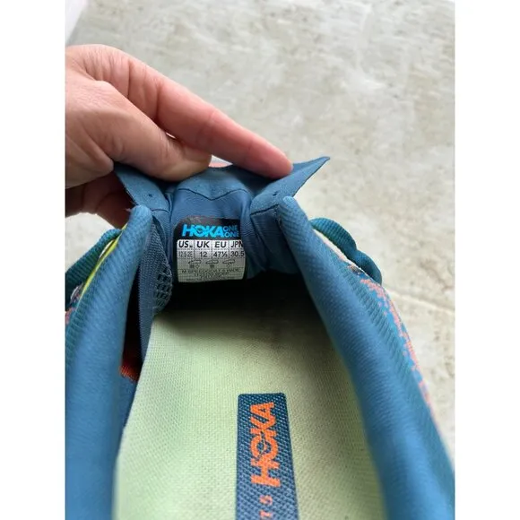 Hoka One Mens Speedgoat 5 Blue Coral Evening Trail Shoes