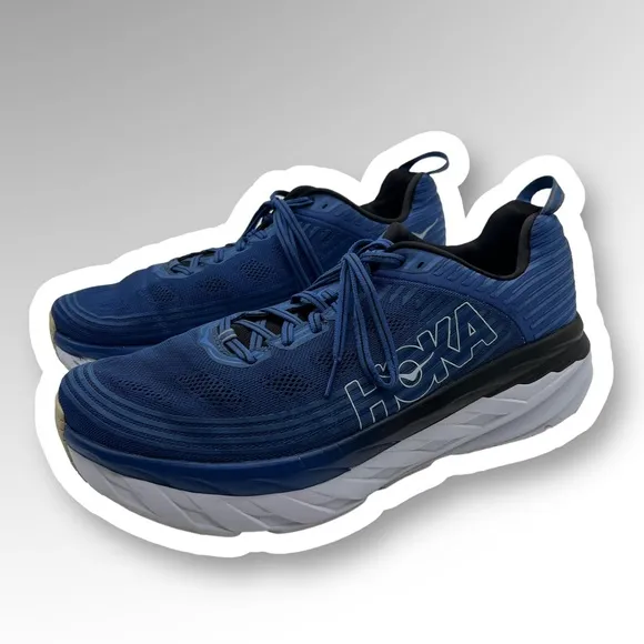 Hoka One One Bondi 6 Mens Size  13.2E Blue Athletic Running Shoes