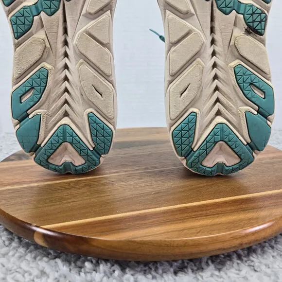 Hoka One One Clifton 8 Aquarella Eggshell Athletic Gym Running Shoes Womens 9 B