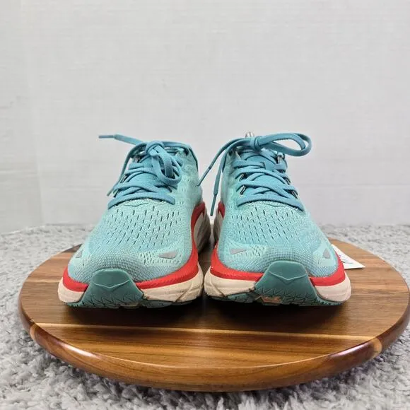 Hoka One One Clifton 8 Aquarella Eggshell Blue Gym Running Shoes Womens 9.5 B