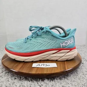 Hoka One One Clifton 8 Aquarella Eggshell Blue Gym Running Shoes Womens 9.5 B