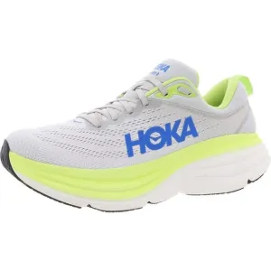 Hoka One One Mens Bondi 8 Gray Performance Gym Running Shoes Sneakers NWOB