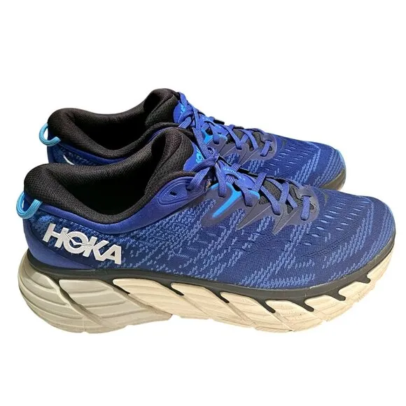 Hoka One One Mens Gaviota 4 Blue Graphite Shoes Sneaker 1123198 BBGP Size 11.5 D