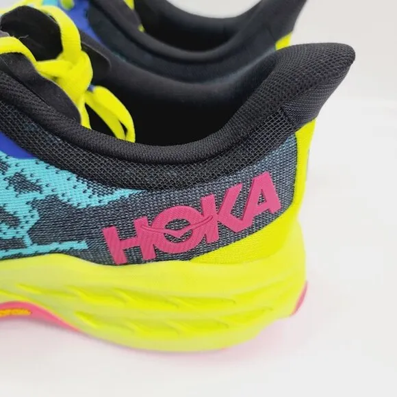 Hoka One One Men's Scuba Blue Black Speedgoat 5 Trail Running Shoes Size 11D