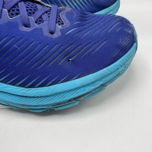 Hoka One One Rincon 3 Men Size 9.5 Blue Athletic Running Shoes 3796 Road Trail